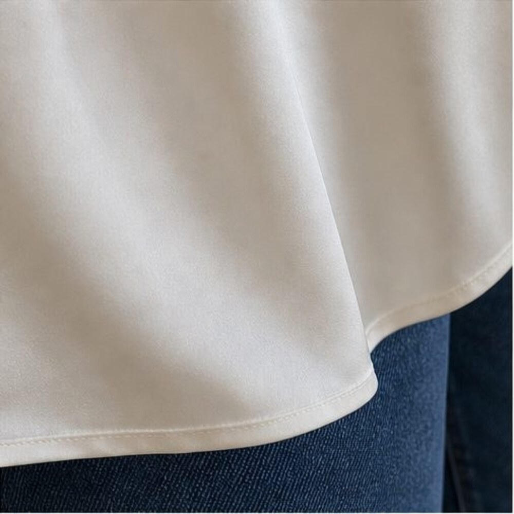 White Lace Trim Top - Picture 6 of 6